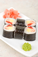 Image showing sushi rolls