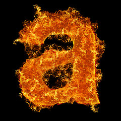 Image showing Fire small letter A