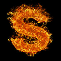 Image showing Fire small letter S