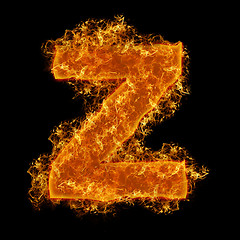 Image showing Fire small letter Z