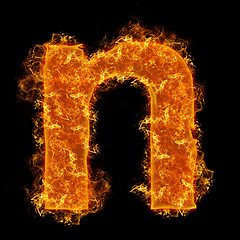 Image showing Fire small letter N