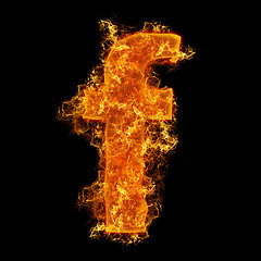 Image showing Fire small letter F