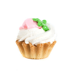 Image showing cream cupcake