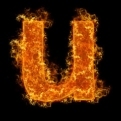 Image showing Fire small letter U