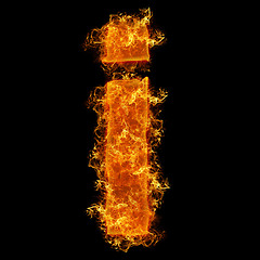 Image showing Fire small letter I