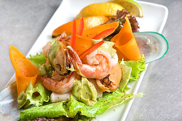 Image showing Seafood salad dish