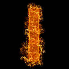 Image showing Fire small letter L