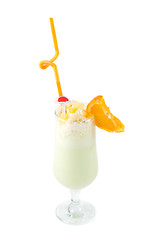 Image showing milk fruit cocktail