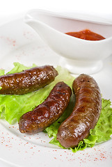 Image showing grilled venison sausage