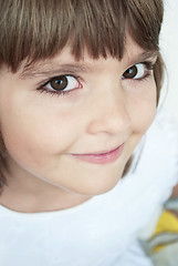 Image showing Closeup portrait of young girl