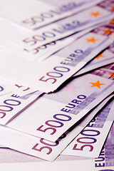 Image showing euro banknotes