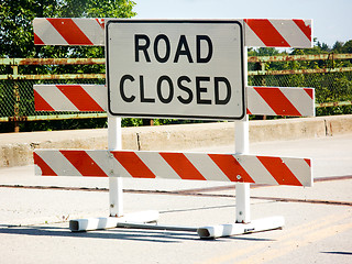 Image showing Road closure