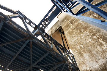 Image showing part of a desrt car ferry dock