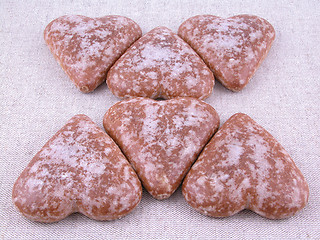 Image showing gingerbread hearts