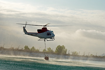 Image showing Fire brigade helicopter