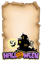 Image showing Parchment with Halloween theme 2