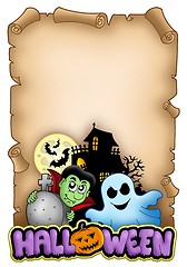 Image showing Parchment with Halloween theme 3