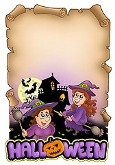 Image showing Parchment with Halloween theme 1