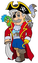 Image showing Cartoon noble corsair