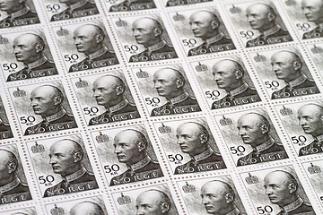 Image showing Norwegian stamps