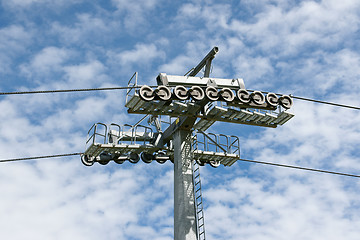 Image showing Cableway and pylon