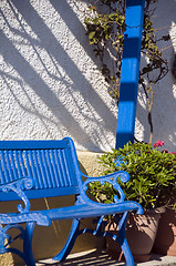 Image showing typical scene street greek islands