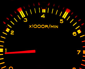 Image showing Car tachometer