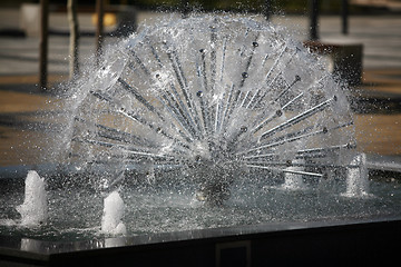 Image showing Beautiful city fountain