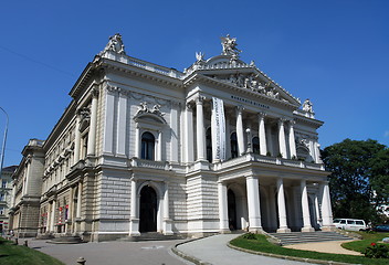 Image showing Front view of Mahen Theatre in Brno