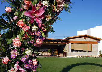 Image showing Hotel garden decoration