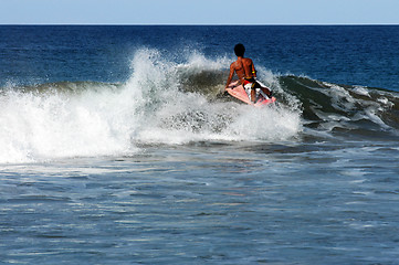 Image showing Surfer,  Puerto Escondido, Mexico