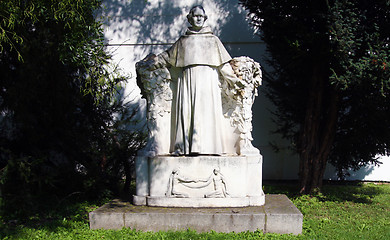 Image showing Sculpture of Josef Gregor Mendel in Brno