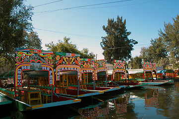 Image showing Boat in Mexico city Xochimilco