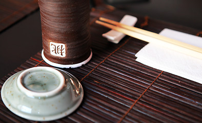 Image showing Asian place setting