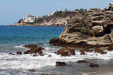 Image showing Beach in Puerto Escondido, Mexico