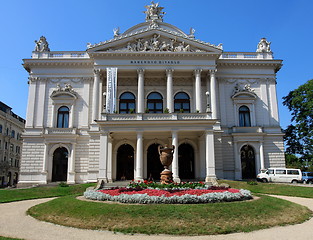 Image showing Front view of Mahen Theatre in Brno