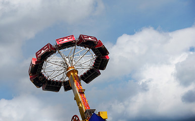 Image showing Red roundabout