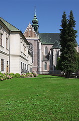 Image showing Building of Monastery at Mendel square in Brno, Czech Republic