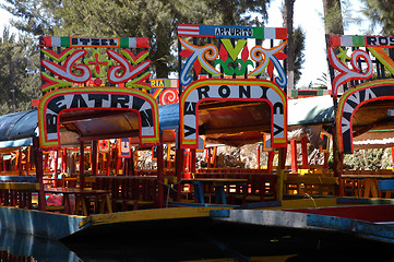 Image showing Boat in Mexico city Xochimilco