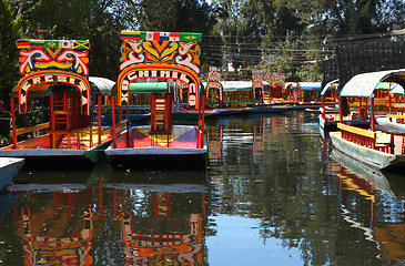 Image showing Boat in Mexico city Xochimilco