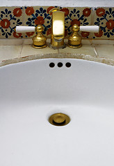 Image showing Sink in hotel bathroom