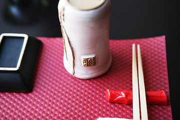 Image showing Asian place setting