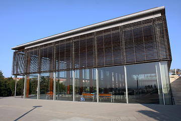 Image showing Building on  bath pool in Brno, Kravi Hora