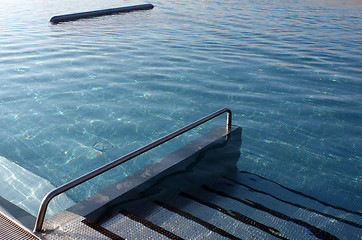 Image showing Steps in to the swimming pool in Brno