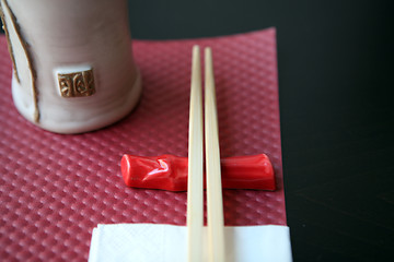 Image showing Asian place setting