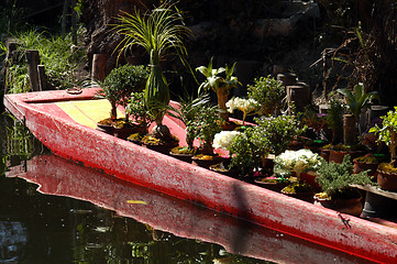 Image showing Boat in Mexico city Xochimilco