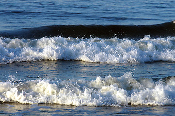 Image showing Waves on the sea in Puerto Arista, Mexico