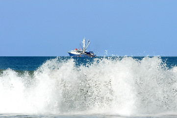 Image showing Breaking waves