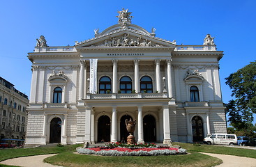 Image showing Front view of Mahen Theatre in Brno