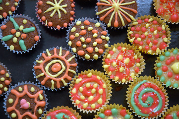 Image showing Delicious colorful sweets